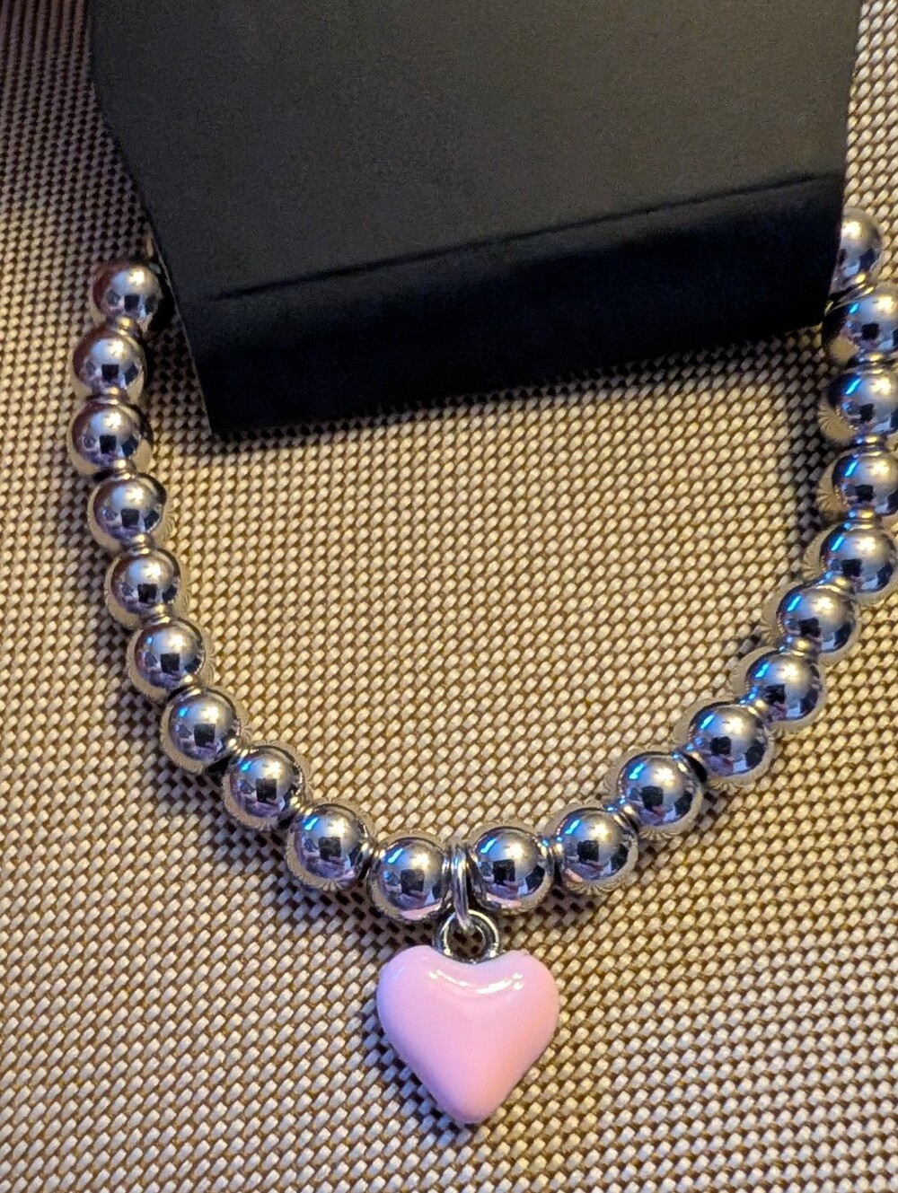 3pk Of Heart And Silver Bracelets